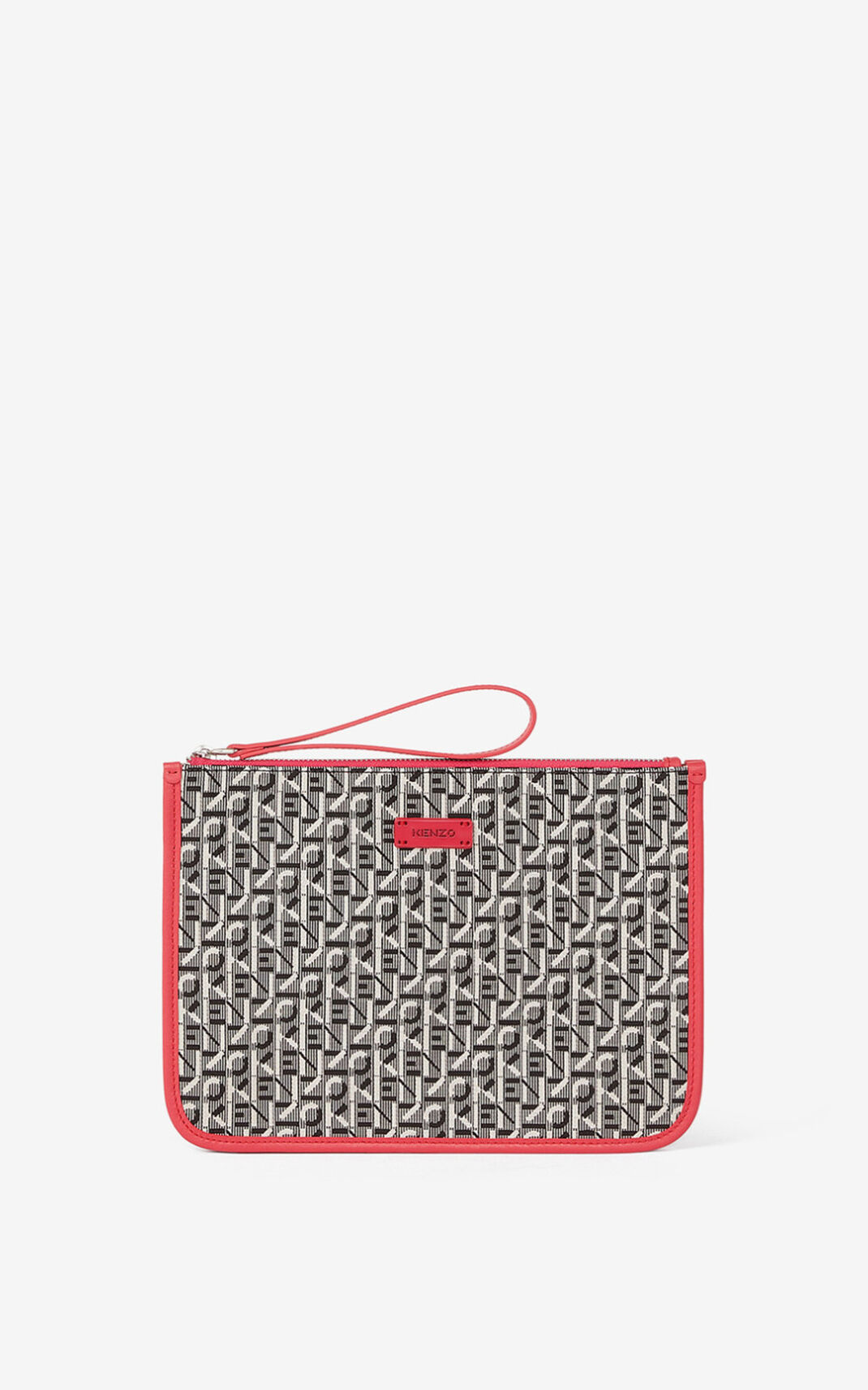 Clutch Kenzo Jacquard Courier Mujer Coral - SKU.6929529